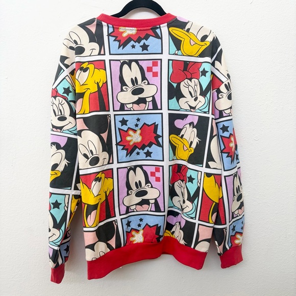 Disney Mickey And Friends Comic Book Style Sweatshirt Mens Size XL EUC - Picture 8 of 8